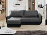 Graues Stoff sofa Reinigen Ecksofa sofa Sania Mit Schlaffunktion Schwarz Grau Ottomane Links