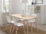 Ikea Tisch Und Stühle Garten Lisabo Leifarne Tisch Und 4 Stühle Eschenfurnier Weiß