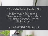 Kleiner Küchenschrank Garderobe Ikea Hack