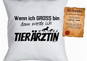 Küche Weiß Sprühen Tierarzt Kissen Sprüche Kuschelkissen Tierärztin Werde Ich