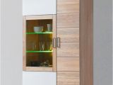 Küche Weiss Und Eiche Vitrine 7301 3 Schrank Glasvitrine sonoma Eiche Sägerau