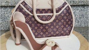 Kuchen and Bag Louis Vuitton Bag Cake and Gumpaste High Heel