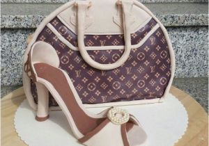 Kuchen and Bag Louis Vuitton Bag Cake and Gumpaste High Heel