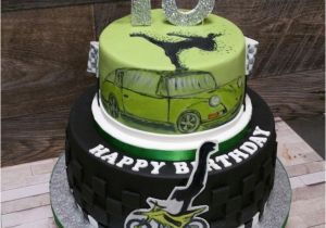 Kuchen Ideen Zum 18 Geburtstag torte Zum 18 Geburtstag Black Green Motocross Kickboxen Car