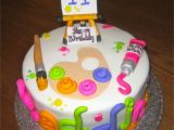 Kuchen Zu Malen Paint themed Birthday Cake