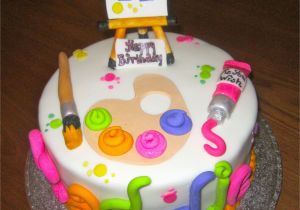 Kuchen Zu Malen Paint themed Birthday Cake