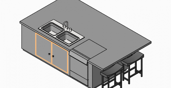 Kücheninsel Cad 2d Und 3d Cad Modelle Kücheninseln Cadblocksfree Cad