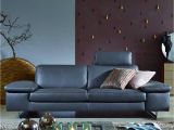 Leder Einzelsofa sofa Alexx In Leder Graphit