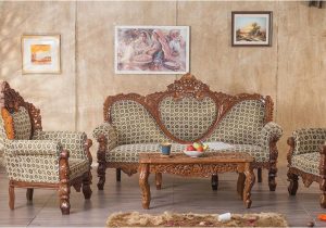 Maharaja sofa Design with Price solid Wood Czar Carved sofa Set