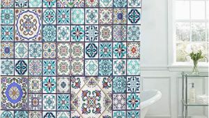 Marokkanische Badezimmer Fliesen Emvency Stoff Vorhang Für Dusche Vorhang Mit Haken
