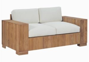 Massiv Holz sofa sofa Mit Kissen 2 Sitzer Teak Massivholz