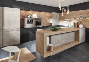 Moderne Küche Beton Kuchen Grau Holz