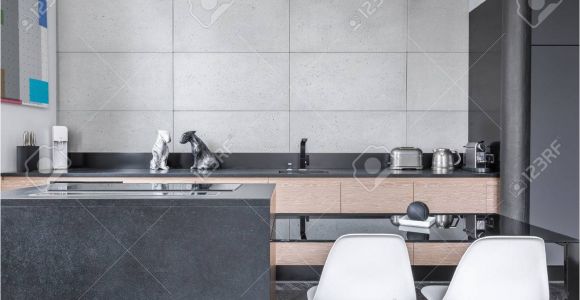 Moderne Küche Dunkelgrau Fliesen Kuche Grau