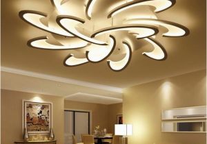 Moderne Lampen Für Schlafzimmer Großhandel Oberflächenmontierte Moderne Led Deckenleuchte Leuchter Für Wohnzimmer Schlafzimmer Weiße Schwarze Leuchter Acrylice Lampenschirm Lampen