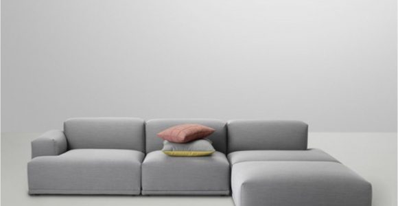Moderne sofa Wit Muuto Connect sofa Eckelement A Armlehne Links Remix 2