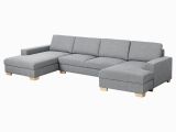 Modernes 2er sofa Srvallen 2er sofa Mit 2 Récamieren Lejde Grau Schwarz
