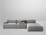 Modernes Modulares sofa Muuto Connect sofa Eckelement A Armlehne Links Remix 2