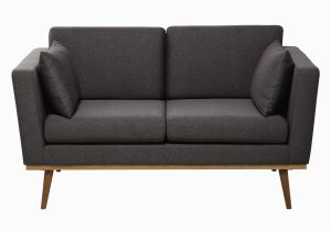 Retro sofa Vintage sofa 2 Sitzer Grau