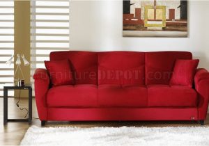 Rotes Schlafsofa Stilvolle Mikrofaser Schlafsofa Mikrofaser Gewebe Wohnzimmer