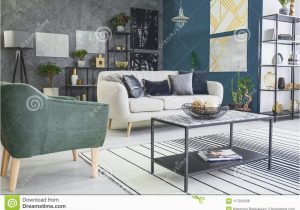 Rug and sofa Design Gallery Living Room Interior with Paintings Stock Image Of