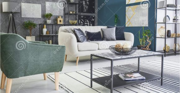 Rug and sofa Design Gallery Living Room Interior with Paintings Stock Image Of