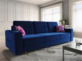 Schlafsofa Blau sofa 3 Sitzer Belmira Mit Schlaffunktion Blau
