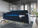 Schlafsofa Blau sofa 3 Sitzer Carde Mit Schlaffunktion Blau