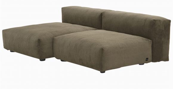 Schlafsofa Cord sofa 1 1 Medium 2 Side Cord Velours Khaki