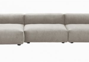 Schlafsofa Cord sofa 1 2 Medium 3 Side Cord Velours Platinum