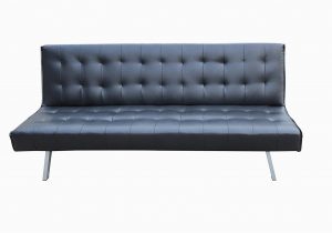 Schlafsofa Kunstleder Schlafsofa Couch Bett Kunstleder Schwarz 180 X 108 X 37 Cm