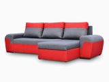 Schlafsofa Rot Ecksofa sofa Paros Mit Schlaffunktion Rot Grau Ottomane Rechts