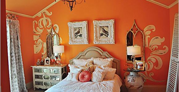 Schlafzimmer Farbe orange Genial Pfirsich Zimmer Dekor Bilder