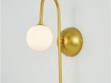 Schlafzimmer Lampe Gold Großhandel Design Glas Led Wandleuchte Wandleuchte Moderne Schlafzimmer Küche Treppe Wohnzimmer Wandleuchten Dekor Hause Beleuchtung Gold Eisen G4 110