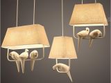 Schlafzimmer Lampen Vintage nordic Vogel Modernen Minimalistischen Tuch Lampenschirm