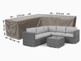 Sofa Abdeckung L form Loungemöbel Abdeckschutz L form 210 X 210 H 70 Cm