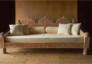 Sofa Design In India Carved Whitewashed Indian Daybed In 2020