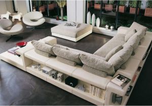 Sofa Design Moderno Modern Design L Shaped Leather and Fabric Corner sofa with