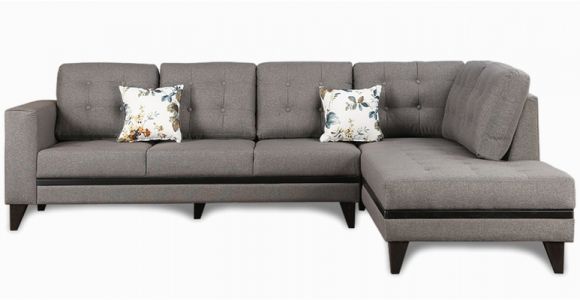 Sofa Design Pepperfry Garcia Lhs Three Seater sofa with Lounger In Grey Colour by Hometown