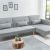Sofa Design Types Modernes Ecksofa nordic 265cm Hellgrau Scandinavian Design