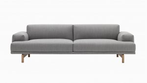 Sofa Dunkelblau Muuto Pose 3 Sitzer sofa