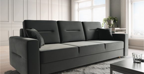 Sofa Konfigurieren sofa 3 Sitzer Belmira Mit Schlaffunktion Grau