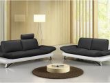 Sofa Taifun Sam Design sofa Garnitur 2 & 3 Sitzer Schwarz Weiß Taifun