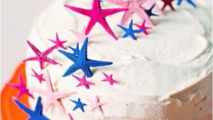 Sterne Kuchen Painted Starfish Cake toppers