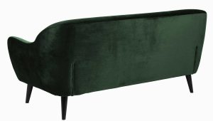 Stoff Og Stil sofa sofa Aus Samt In Dunkelgrün