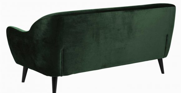 Stoff Og Stil sofa sofa Aus Samt In Dunkelgrün