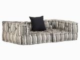 Stoff sofa Katzen 2 Sitzer Modulares sofa Mit Armlehnen Stoff Gestreift