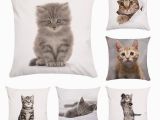 Stoff sofa Katzen Großhandel 3d Katze Kissenbezug Super Weiches Stoff Kissen Kissenbezug Für sofa Sitze Home Dekorative Von Chalecheng $17 89 Auf De Dhgate