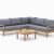 Teak Holz sofa Schönes Ecklounge Set Aus Teakholz Mit Grauen Loungekissen