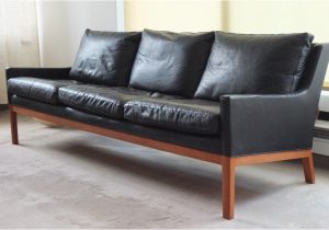 Teak Wood sofa Design Images Danish Design Ledersofa Schwarzes Leder Teak 60er Midcentury