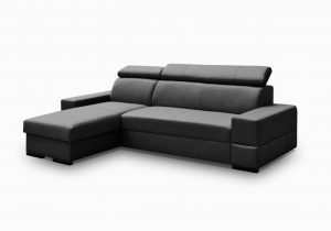 Test Schlafsofa Ecksofa sofa Marios Mit Schlaffunktion Schwarz Ottomane Links